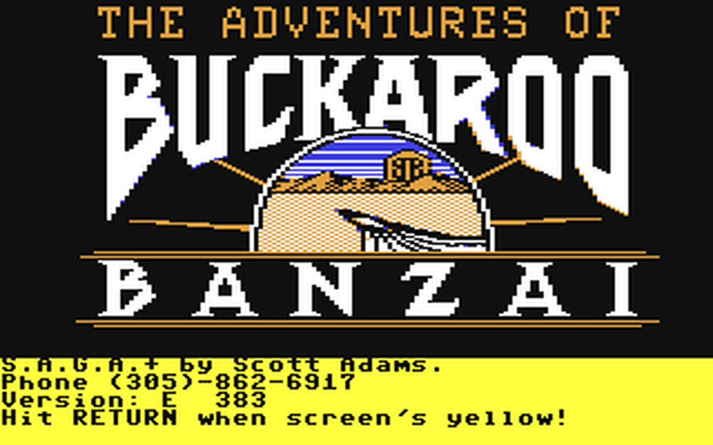 C64 GameBase Adventures_of_Buckaroo_Banzai,_The Adventure_International 1985