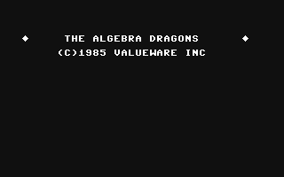 C64 GameBase Algebra_Dragons,_The Melody_Hall_Publishing_Corp. 1985