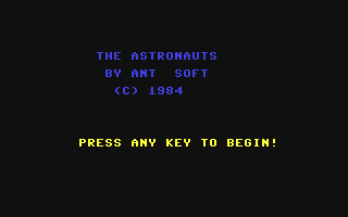 C64 GameBase Astronauts,_The (Public_Domain) 1984