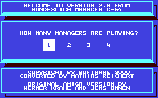 C64 GameBase Bundesliga_Manager_v2.0 Software_2000 1991