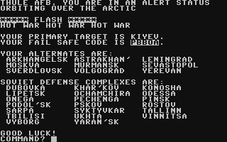 C64 GameBase B-1_Bomber_Game Avalon_Hill_Microcomputer_Games,_Inc. 1980