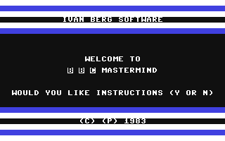C64 GameBase BBC_Mastermind Ivan_Berg_Software_Ltd. 1983