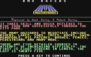 C64 GameBase BMX_Racers Mastertronic 1984