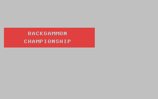 C64 GameBase Backgammon_Championship Robtek_Ltd. 1986