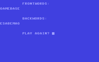 C64 GameBase Backwords_Game Hayden_Book_Company,_Inc. 1984