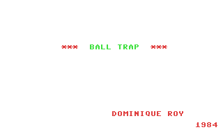 C64 GameBase Ball_Trap Hebdogiciel 1984