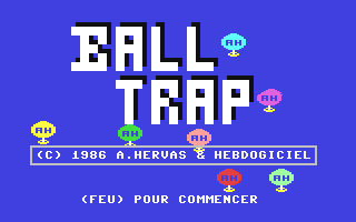 C64 GameBase Ball_Trap Hebdogiciel 1986