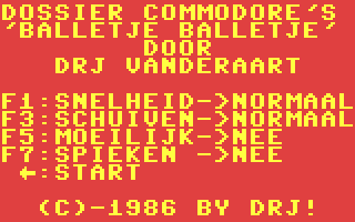 C64 GameBase Balletje_Balletje! Commodore_Dossier 1987