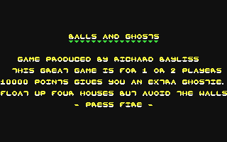 C64 GameBase Balls_and_Ghosts Binary_Zone_PD 1996