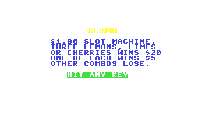 C64 GameBase Bandit Robert_J._Brady_Co. 1984
