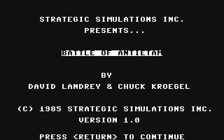 C64 GameBase Battle_of_Antietam SSI_(Strategic_Simulations,_Inc.) 1985