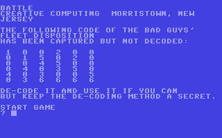 C64 GameBase Battle Creative_Computing 1978