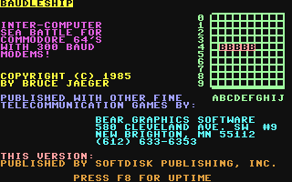 C64 GameBase Baudleship Commodore_Business_Machines,_Inc./PowerPlay 1985