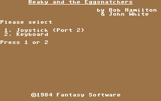 C64 GameBase Beaky_and_the_Eggsnatchers Fantasy_Software_Ltd. 1984