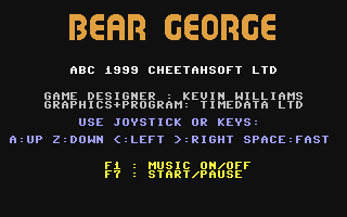 C64 GameBase Bear_George CheetahSoft 1984
