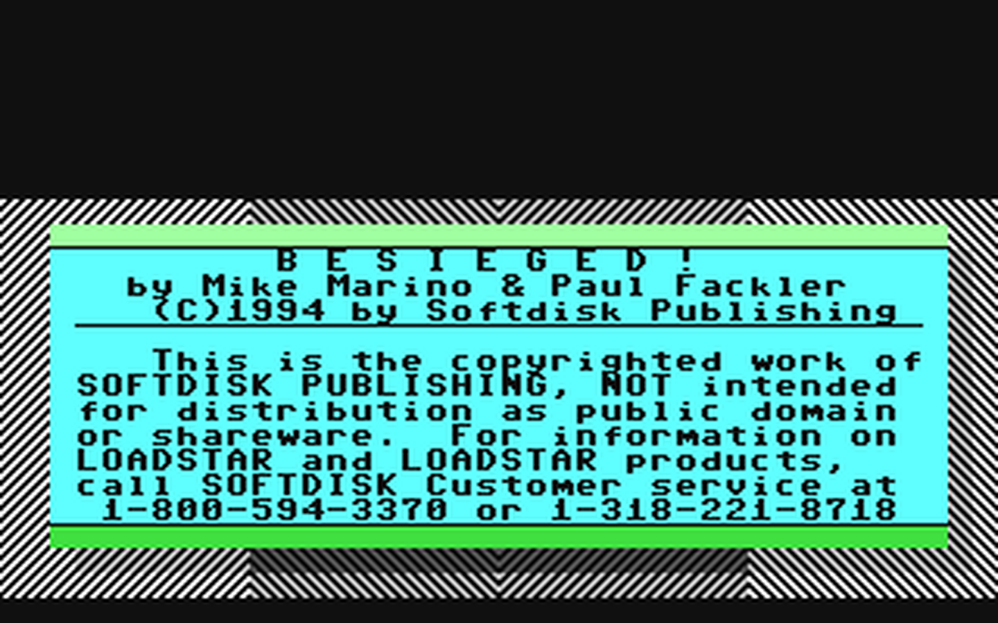 C64 GameBase Besieged Loadstar/Softdisk_Publishing,_Inc. 1994