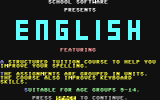 C64 GameBase Better_Spelling School_Software_Ltd.