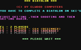 C64 GameBase Biathlon Robtek_Ltd./Elwood_Computers 1986