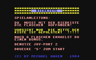 C64 GameBase Bierkiste Rätz-Eberle_Verlag/Computer_Kontakt 1984