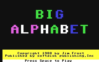 C64 GameBase Big_Alphabet UpTime_Magazine/Softdisk_Publishing,_Inc. 1988