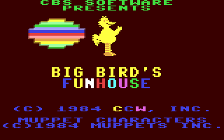 C64 GameBase Big_Bird's_Funhouse CBS_Software 1984