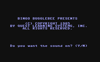 C64 GameBase Bingo_Bugglebee_Presents_-_Outdoor_Safety Quest_Learning_Systems,_Inc. 1985