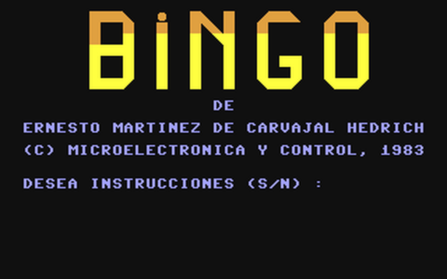C64 GameBase Bingo Microelectrónica_y_Control,_s.a._(µEC) 1983