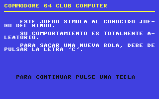 C64 GameBase Bingo Grupo_de_Trabajo_Software_(GTS)_s.a./Commodore_Computer_Club 1985