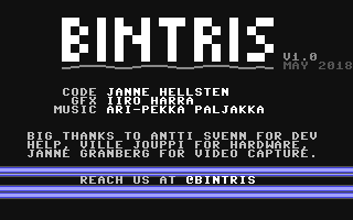 C64 GameBase Bintris (Public_Domain) 2018