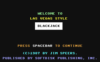 C64 GameBase Blackjack UpTime_Magazine/Softdisk_Publishing,_Inc. 1987