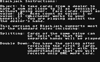 C64 GameBase Blackjack Gold_Disk,_Inc. 1985
