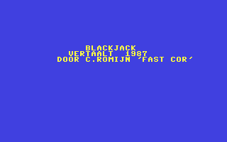 C64 GameBase Blackjack 1987