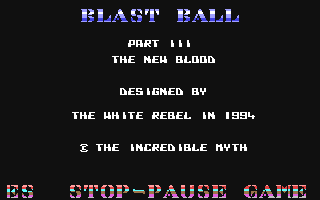 C64 GameBase Blast_Ball_III (Not_Published) 1994