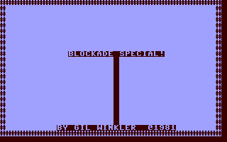 C64 GameBase Blockade_Special! 1981