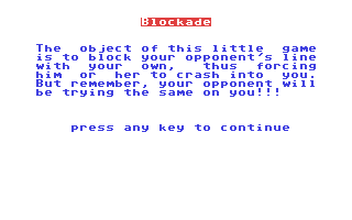 C64 GameBase Blockade Hayden_Book_Company,_Inc. 1984