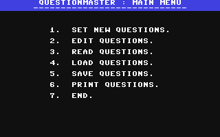 C64 GameBase Blockbusters_-_Questionmaster Macmillan_Software 1985