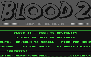 C64 GameBase Blood_2_-_Back_to_Brutality (Public_Domain) 2003