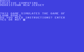 C64 GameBase Bocce Creative_Computing 1979