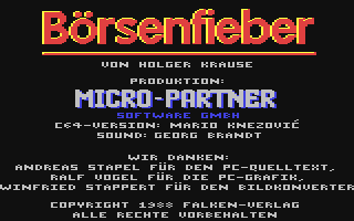 C64 GameBase Börsenfieber Falken_Verlag_GmbH 1988