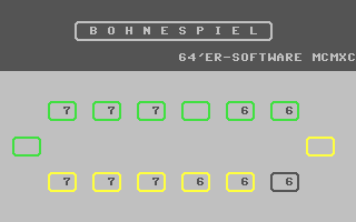 C64 GameBase Bohnespiel Markt_&_Technik/64'er 1991