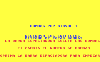 C64 GameBase Bombardeo Proedi_Editorial_S.A./Drean_Commodore 1986