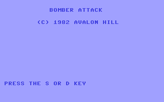 C64 GameBase Bomber_Attack Avalon_Hill_Microcomputer_Games,_Inc. 1983