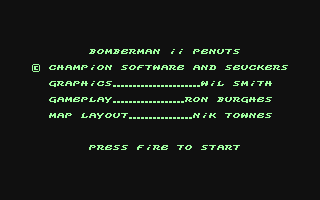 C64 GameBase Bomberman_II_Penuts Champion_Software 1995