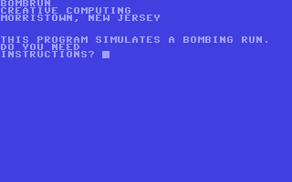 C64 GameBase Bombrun Creative_Computing 1979