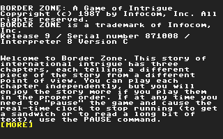 C64 GameBase Border_Zone Infocom 1987