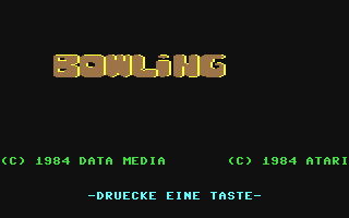 C64 GameBase Bowling Data_Media/UserSoft 1984