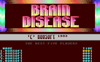 C64 GameBase Brain_Disease Romsoft 1993