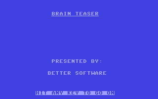 C64 GameBase Brain_Teaser (Public_Domain)