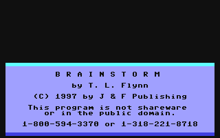 C64 GameBase Brainstorm! Loadstar/J_&_F_Publishing,_Inc. 1997