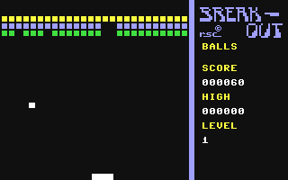 C64 GameBase Break-Out 1984